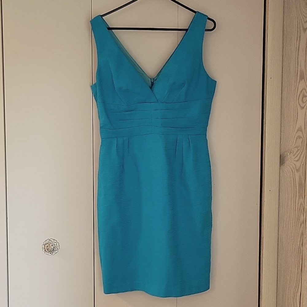 Trina Turk Los Angeles blue cocktail summer dress size 12